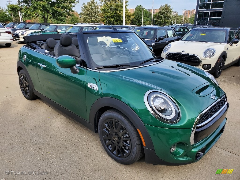 British Racing Green IV Metallic 2020 Mini Convertible Cooper S Exterior Photo #135122832