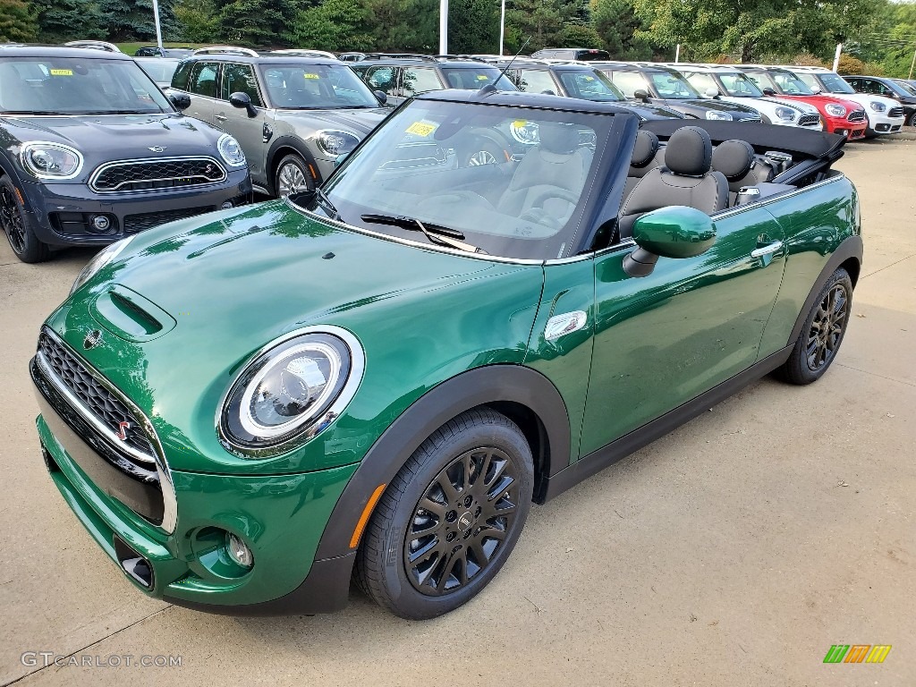 British Racing Green IV Metallic 2020 Mini Convertible Cooper S Exterior Photo #135122925