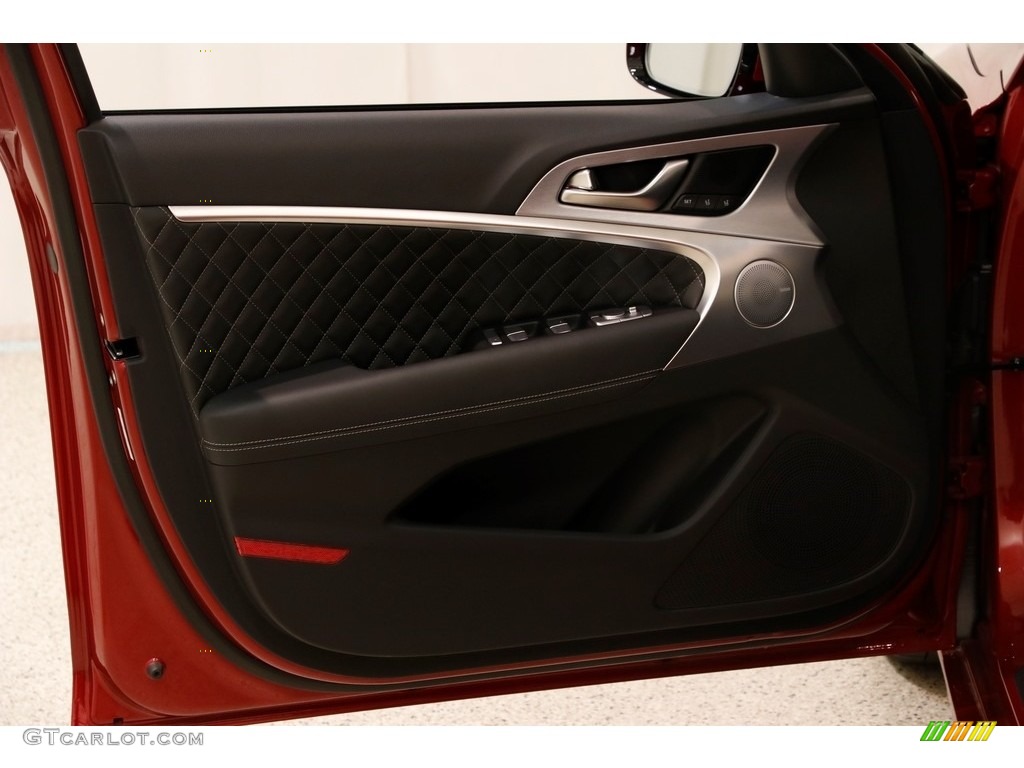 2019 Hyundai Genesis G70 AWD Black Door Panel Photo #135123477