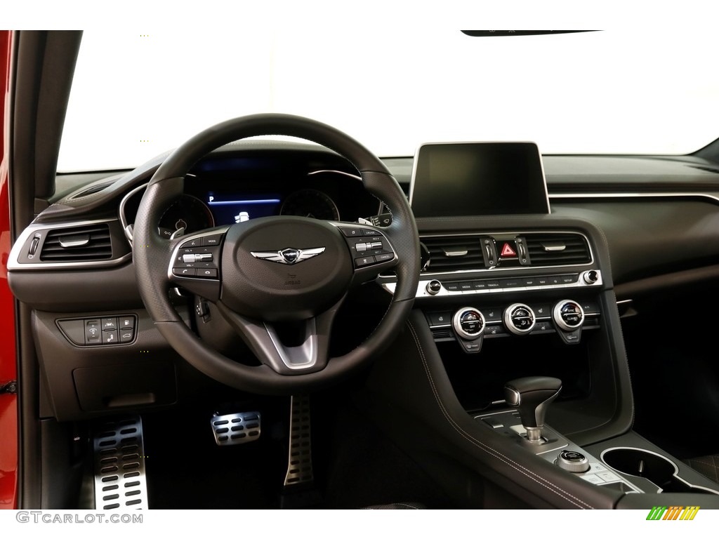 2019 Hyundai Genesis G70 AWD Black Dashboard Photo #135123513