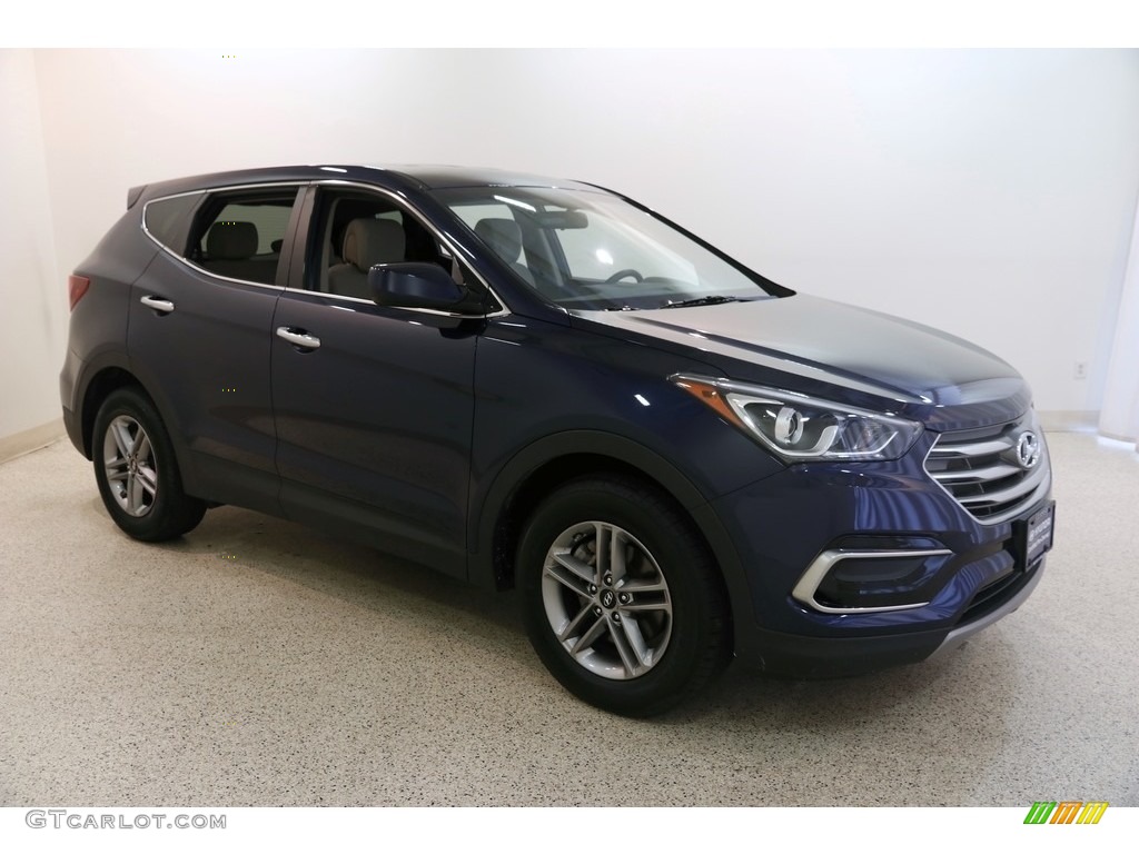 2017 Santa Fe Sport AWD - Nightfall Blue / Beige photo #1