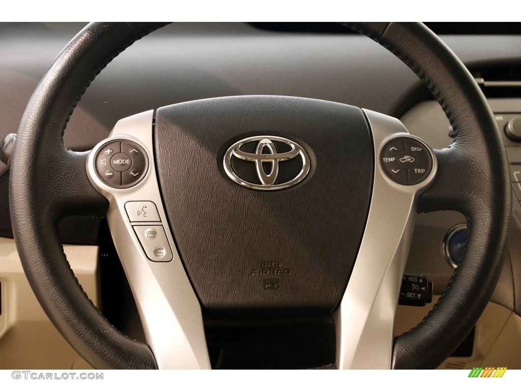 2014 Prius Four Hybrid - Nautical Blue Metallic / Bisque photo #7