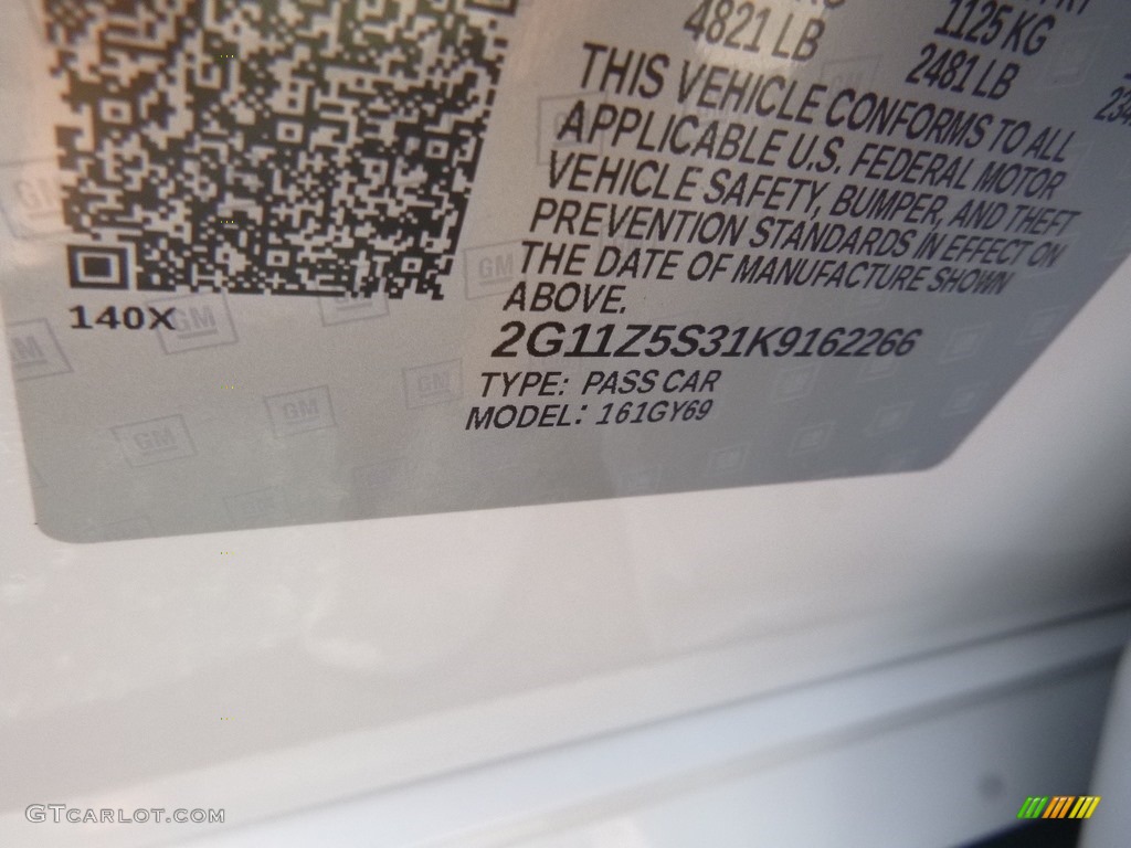 2019 Impala LT - Iridescent Pearl Tricoat / Jet Black photo #14