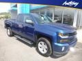 Deep Ocean Blue Metallic 2019 Chevrolet Silverado LD LT Double Cab 4x4