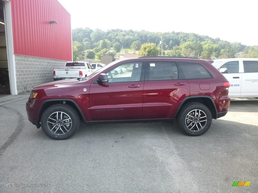 Velvet Red Pearl 2019 Jeep Grand Cherokee Trailhawk 4x4 Exterior Photo #135128436