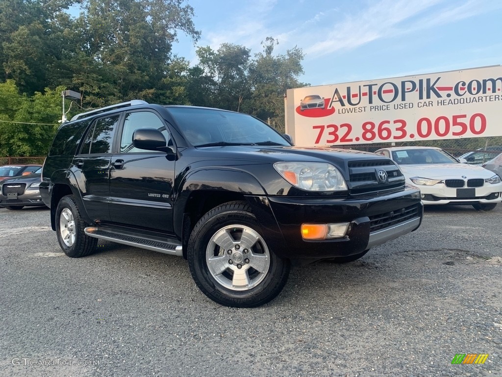 2004 4Runner Limited 4x4 - Black / Stone photo #1