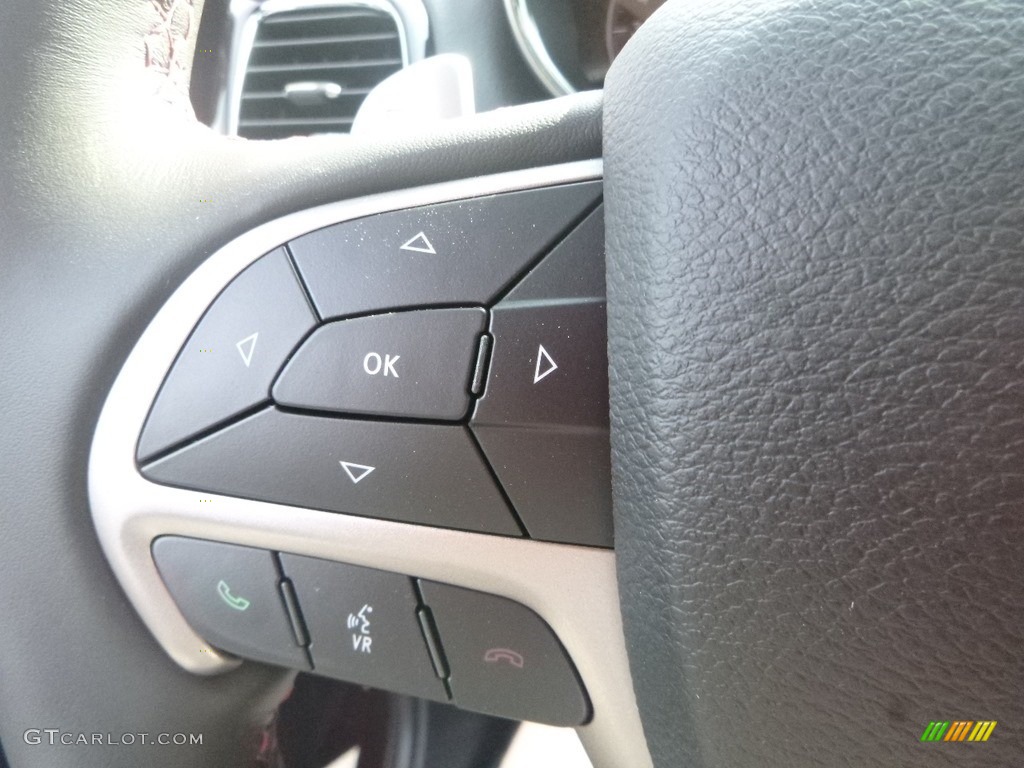 2019 Jeep Grand Cherokee Trailhawk 4x4 Black Steering Wheel Photo #135128928