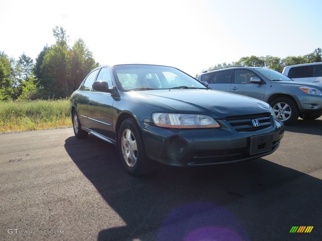 2002 Accord EX V6 Sedan - Noble Green Pearl / Quartz Gray photo #1