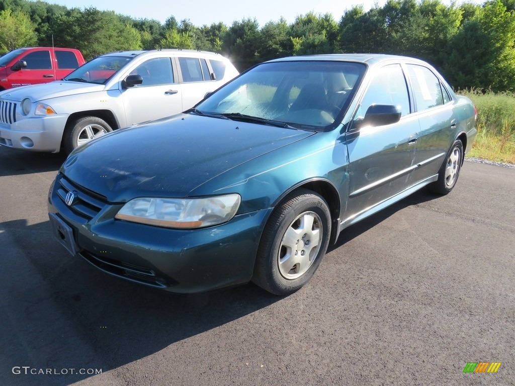 2002 Accord EX V6 Sedan - Noble Green Pearl / Quartz Gray photo #3