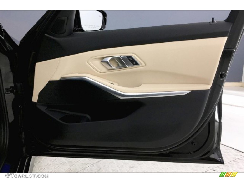 2019 BMW 3 Series 330i Sedan Venetian Beige Door Panel Photo #135133023