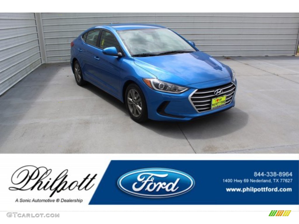 2018 Elantra SEL - Electric Blue / Gray photo #1