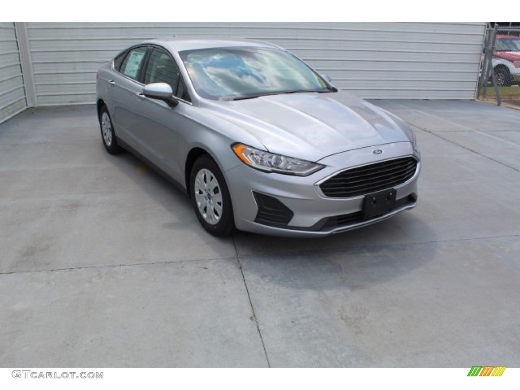 Iconic Silver 2020 Ford Fusion S Exterior Photo #135136650
