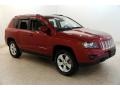 Deep Cherry Red Crystal Pearl 2014 Jeep Compass Latitude 4x4