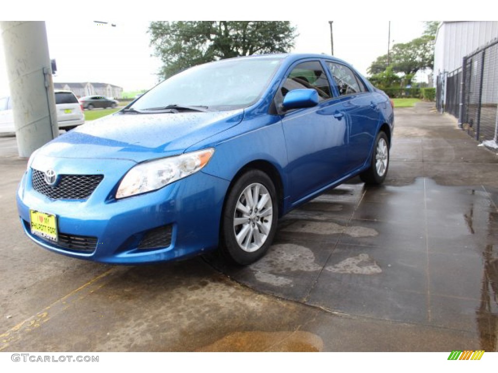 2009 Corolla LE - Blue Streak Metallic / Ash photo #4