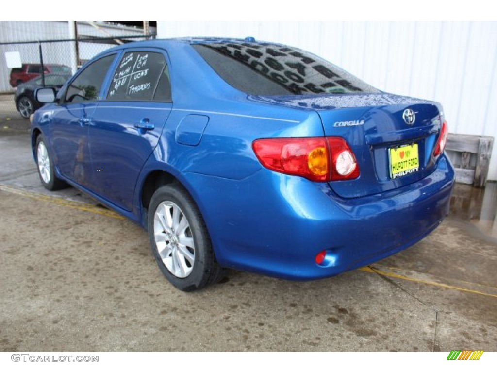 2009 Corolla LE - Blue Streak Metallic / Ash photo #6