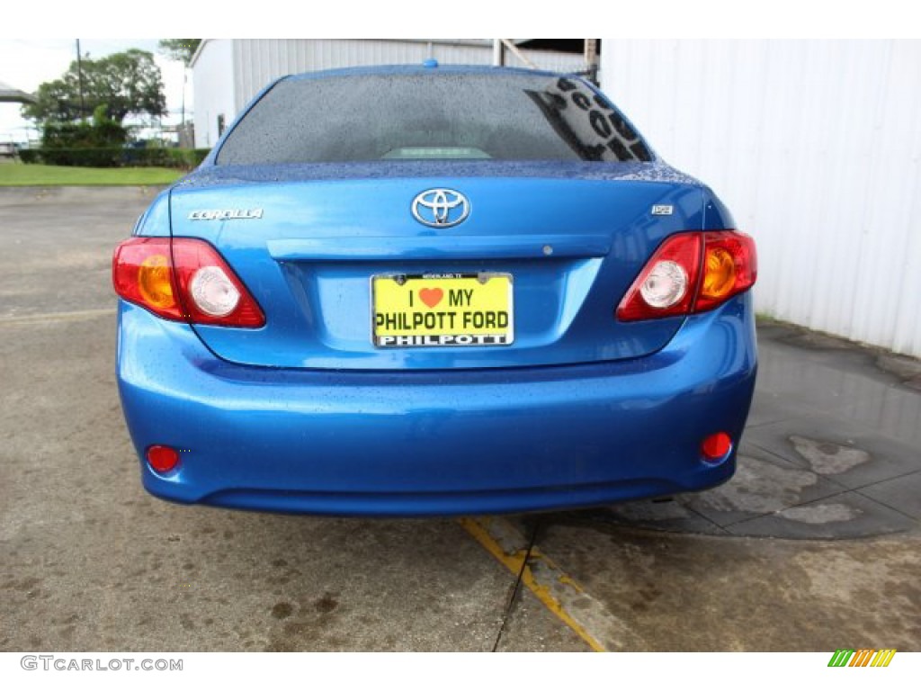 2009 Corolla LE - Blue Streak Metallic / Ash photo #7