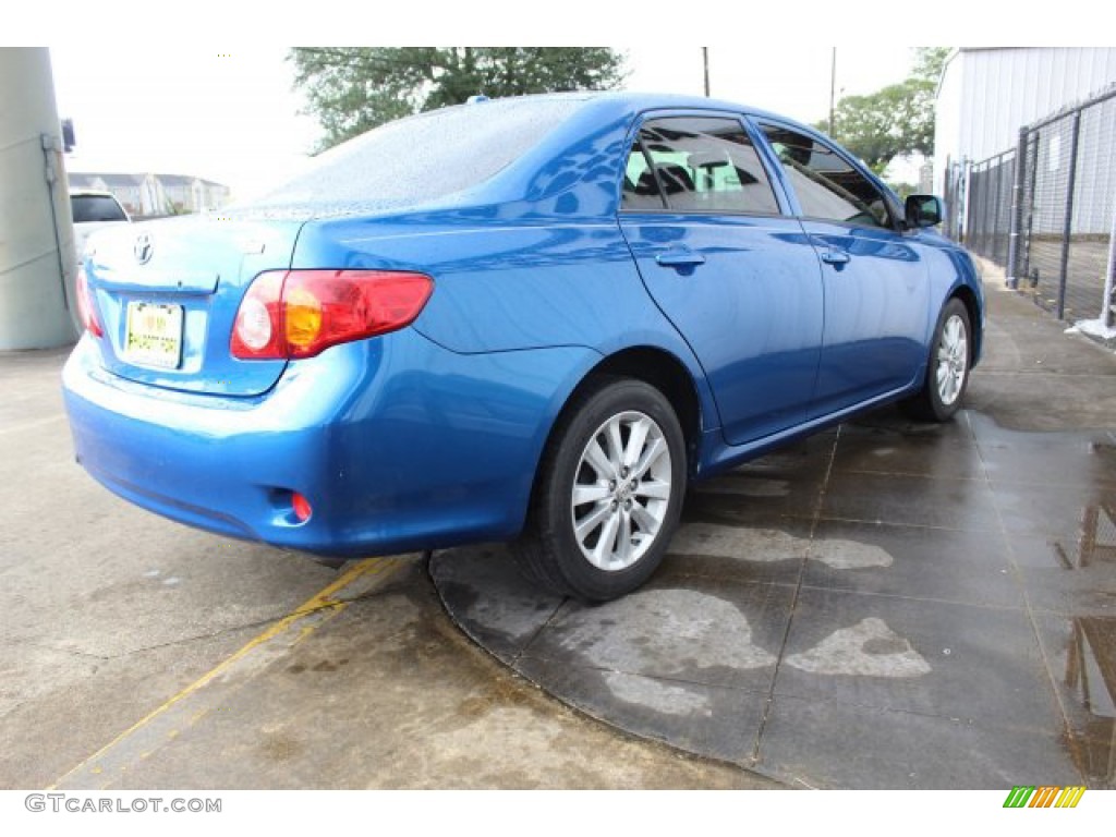 2009 Corolla LE - Blue Streak Metallic / Ash photo #8