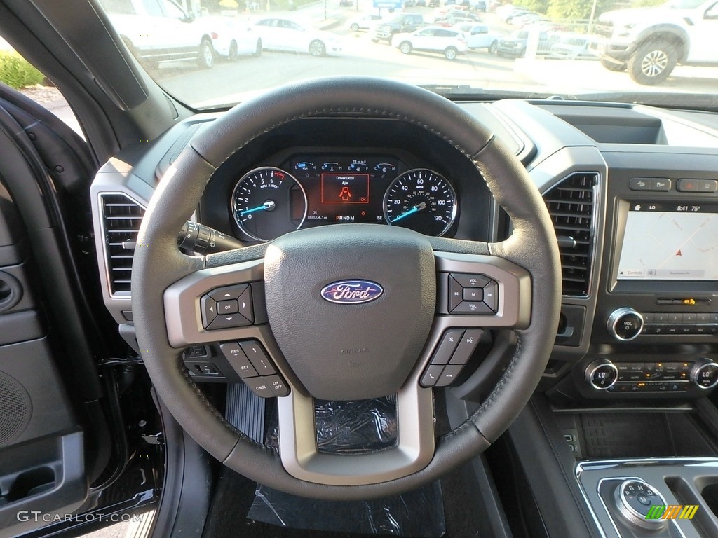 2019 Ford Expedition XLT 4x4 Ebony Steering Wheel Photo #135143493