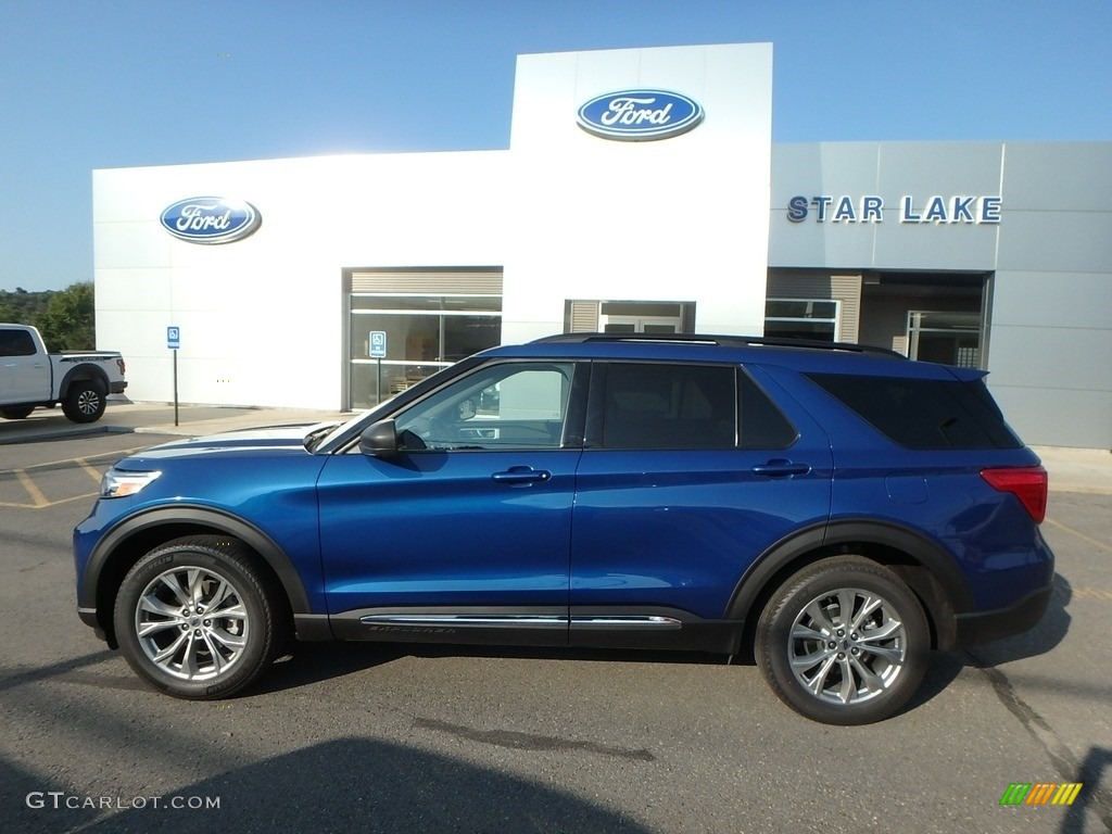 2020 Explorer XLT 4WD - Atlas Blue Metallic / Ebony photo #9