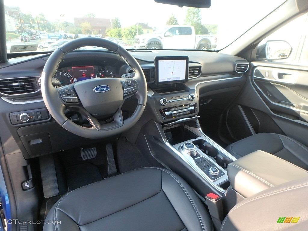 Ebony Interior 2020 Ford Explorer XLT 4WD Photo #135143913