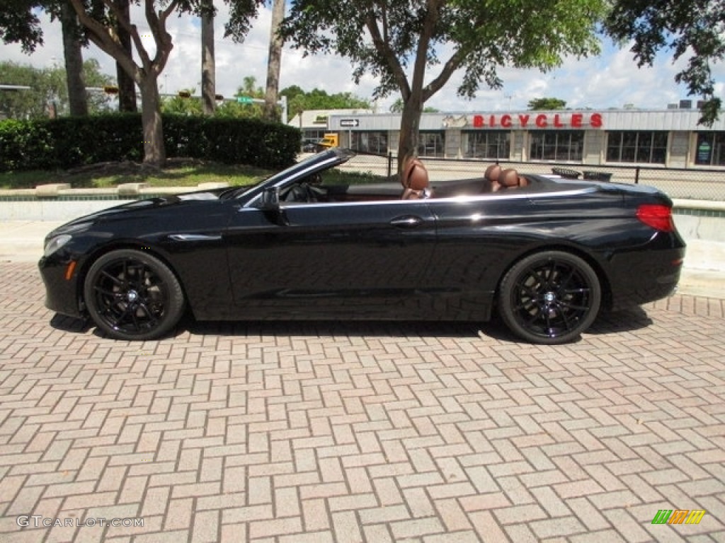 2012 6 Series 650i Convertible - Jet Black / Cinnamon Brown Nappa Leather photo #13