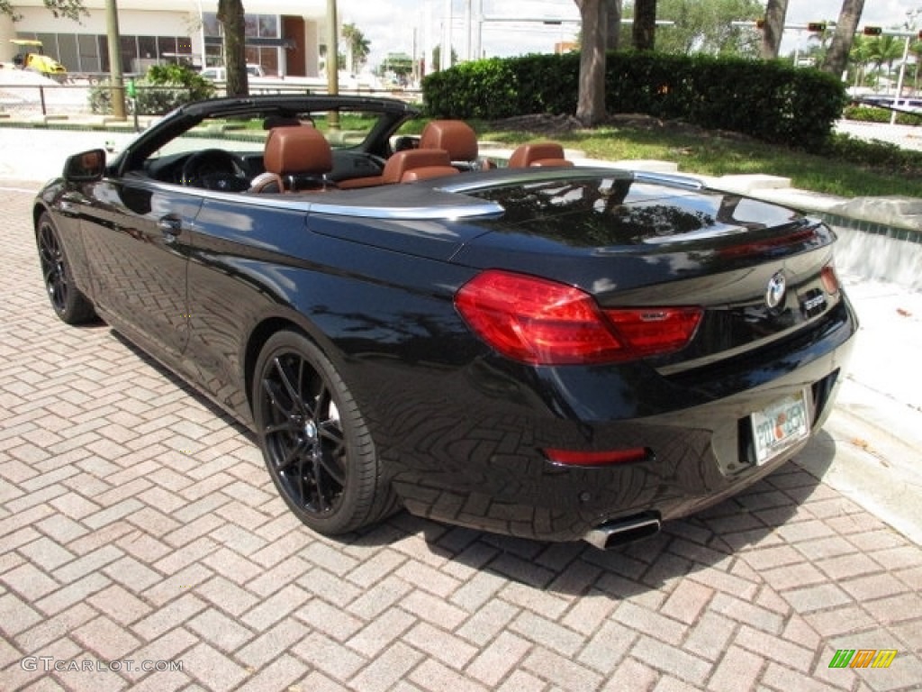 2012 6 Series 650i Convertible - Jet Black / Cinnamon Brown Nappa Leather photo #15