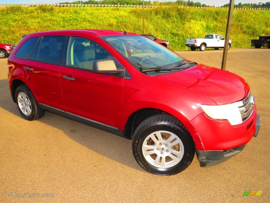 2010 Edge SE - Red Candy Metallic / Charcoal Black photo #2