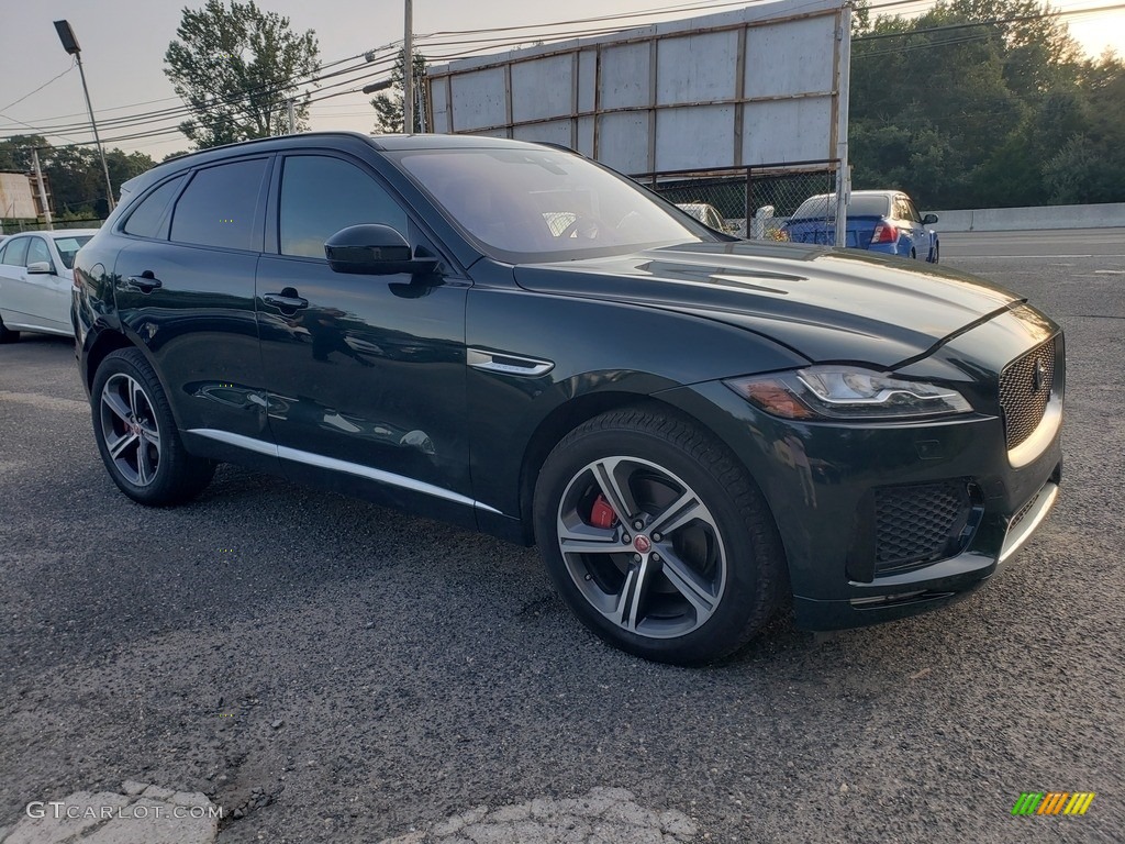 2017 F-PACE 35t AWD S - British Racing Green / Jet w/Light Oyster photo #6