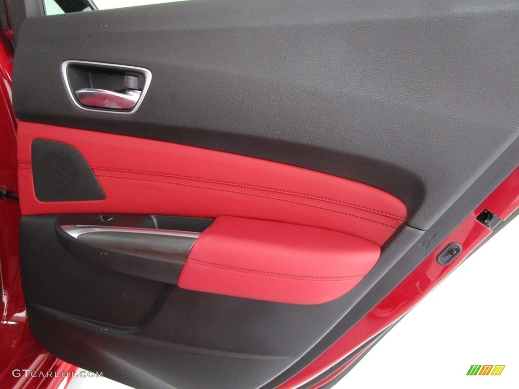 2018 TLX V6 A-Spec Sedan - San Marino Red / Red photo #17