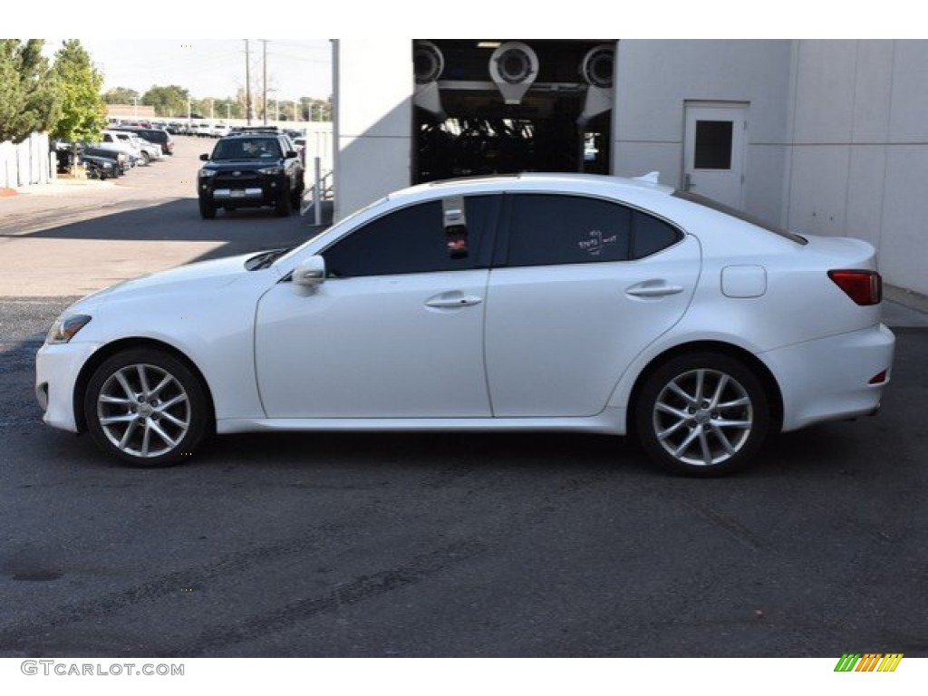 2012 IS 250 AWD - Starfire White Pearl / Black photo #3