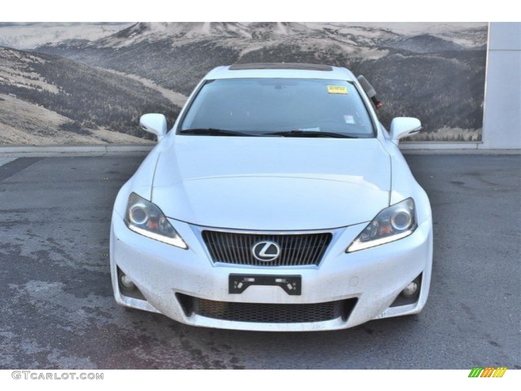 2012 IS 250 AWD - Starfire White Pearl / Black photo #8