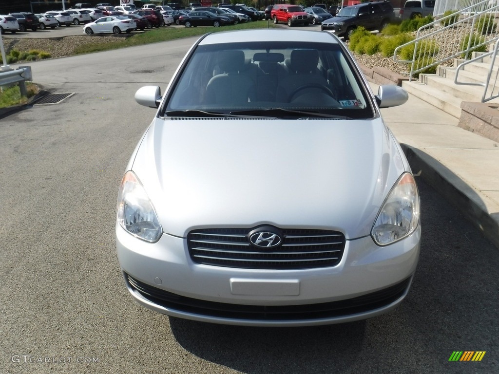 2008 Accent GLS Sedan - Platinum Silver / Gray photo #4