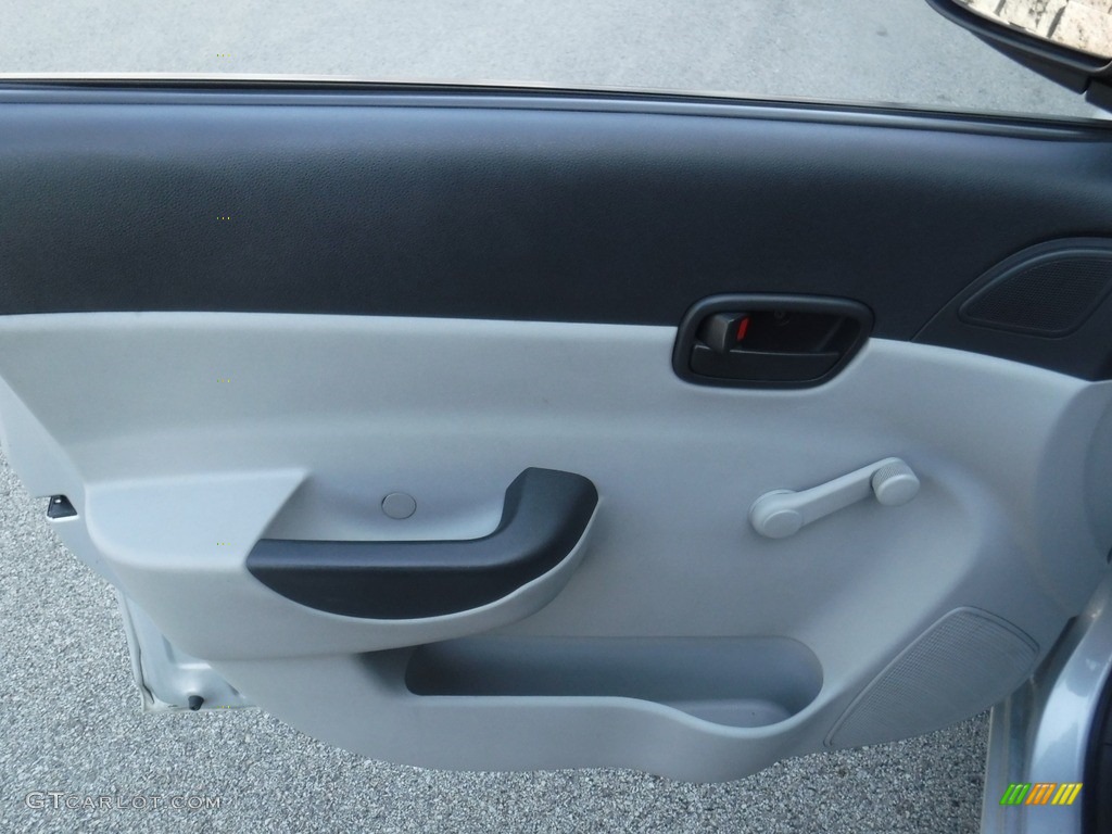 2008 Accent GLS Sedan - Platinum Silver / Gray photo #10