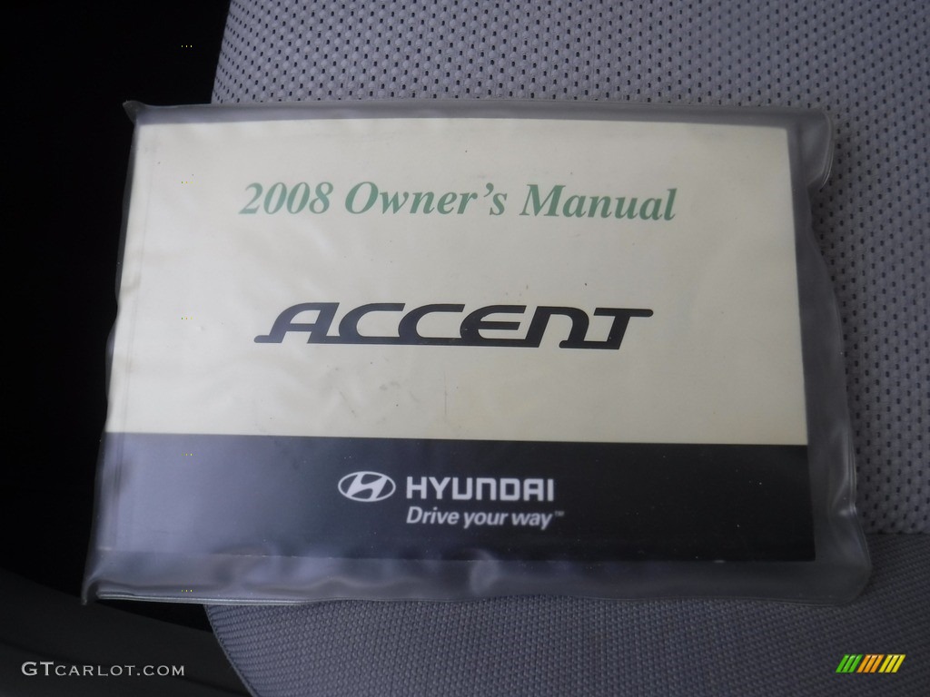 2008 Accent GLS Sedan - Platinum Silver / Gray photo #18