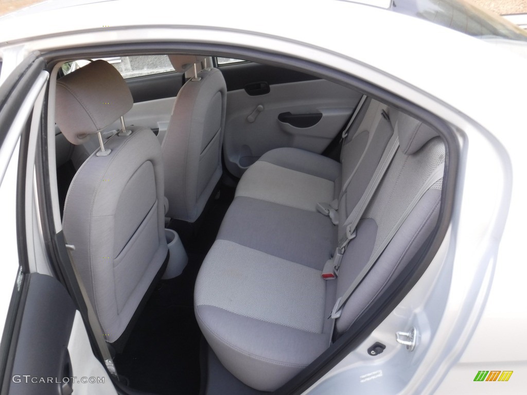 2008 Accent GLS Sedan - Platinum Silver / Gray photo #21