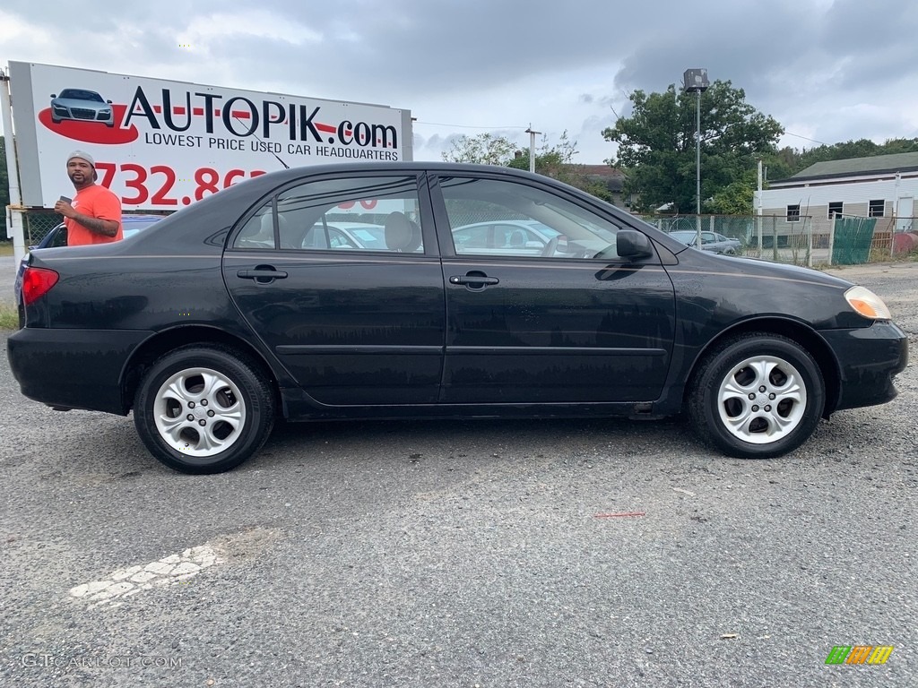 2004 Corolla LE - Black / Pebble Beige photo #2