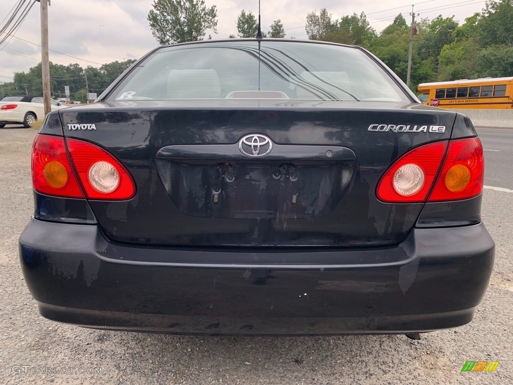 2004 Corolla LE - Black / Pebble Beige photo #4