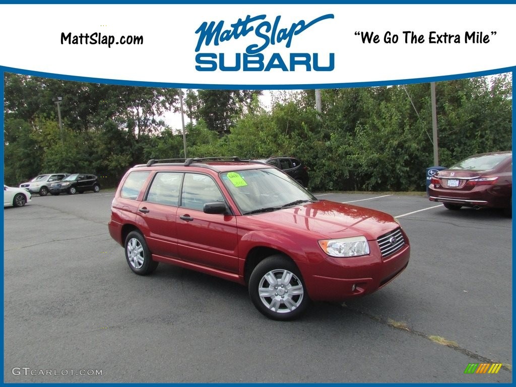 Garnet Red Pearl Subaru Forester