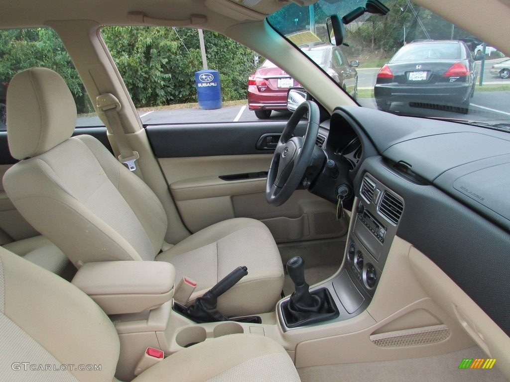 2008 Forester 2.5 X - Garnet Red Pearl / Desert Beige photo #15
