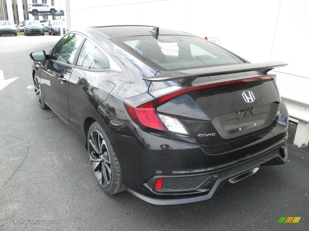 2018 Civic Si Coupe - Crystal Black Pearl / Black photo #3