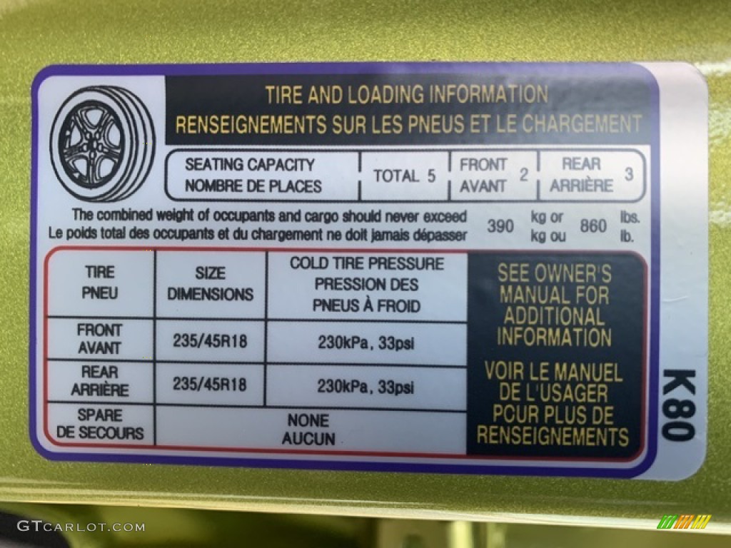 2020 Hyundai Kona Ultimate AWD Info Tag Photo #135159685