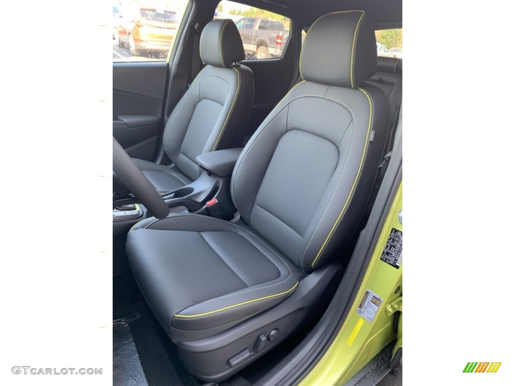 Black Interior 2020 Hyundai Kona Ultimate AWD Photo #135159772