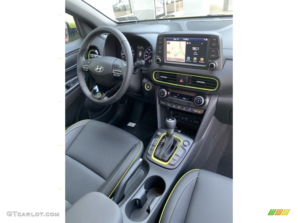 Black Interior 2020 Hyundai Kona Ultimate AWD Photo #135159979
