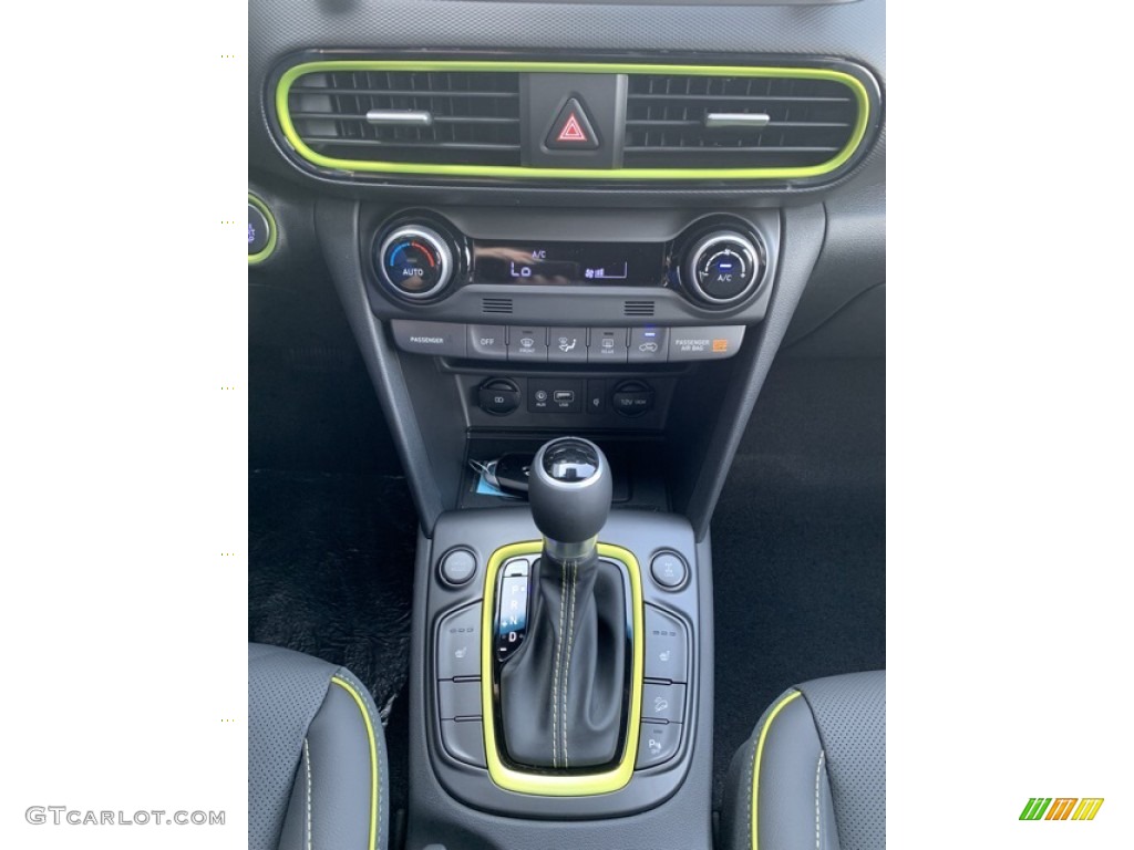 2020 Kona Ultimate AWD - Lime Twist / Black photo #35