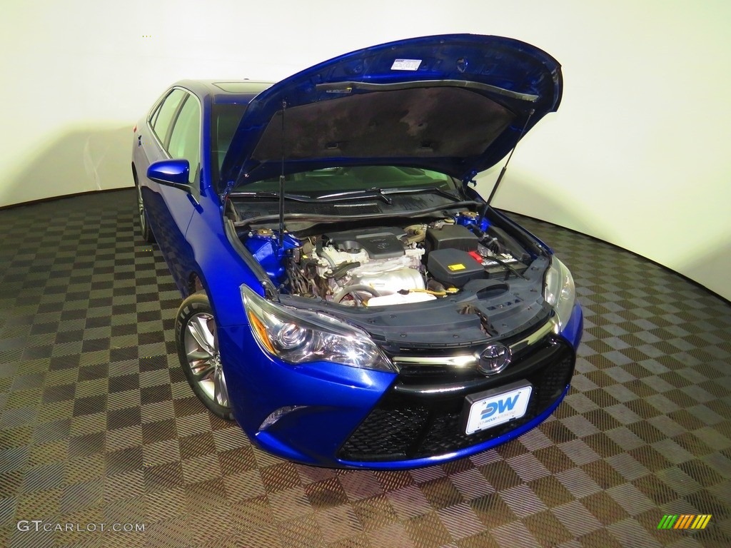 2015 Camry SE - Blue Crush Metallic / Black photo #6