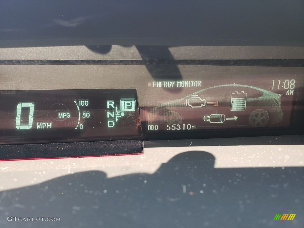 2015 Prius Three Hybrid - Sea Glass Pearl / Misty Gray photo #16