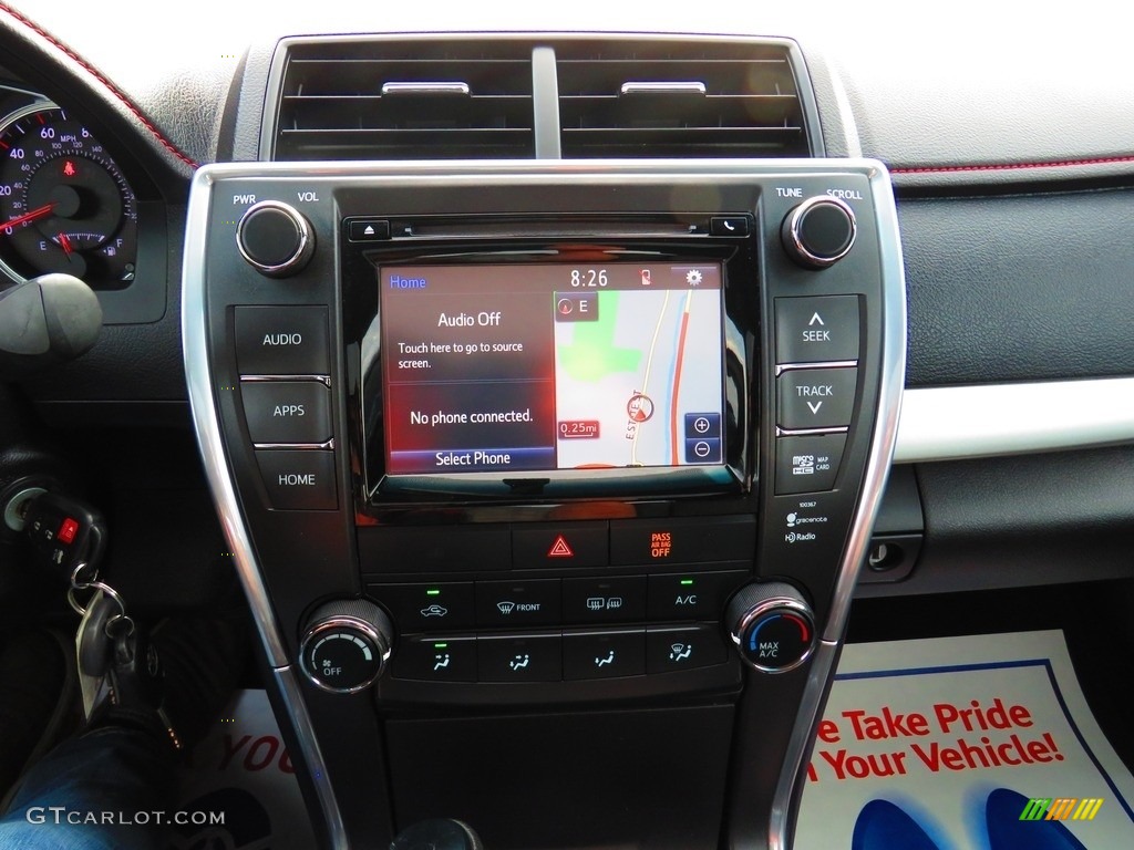 2015 Camry SE - Blue Crush Metallic / Black photo #36
