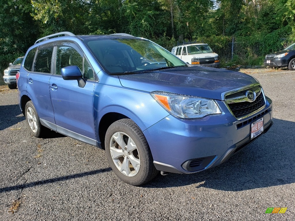 2015 Forester 2.5i Premium - Quartz Blue Pearl / Gray photo #1
