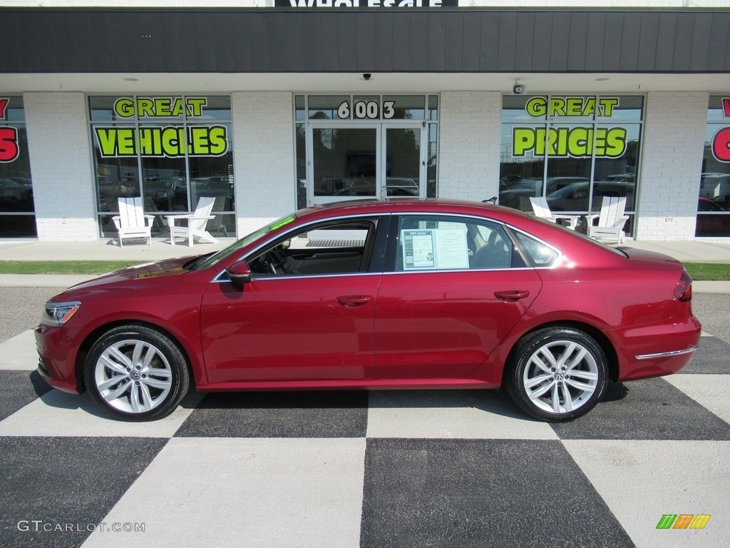 2018 Passat SE - Fortana Red Metallic / Cornsilk Beige photo #1