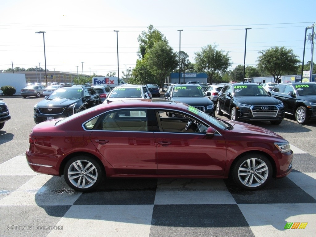 2018 Passat SE - Fortana Red Metallic / Cornsilk Beige photo #3